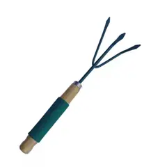GENERICO - Rastrillo Jardinería Manual Mango Madera Herramienta Durable