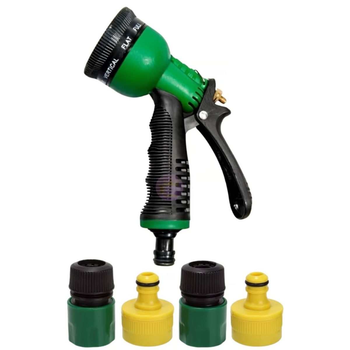 GENERICO - Pack 5 Piezas Boquilla Riego Jardín Ajustable Conectores