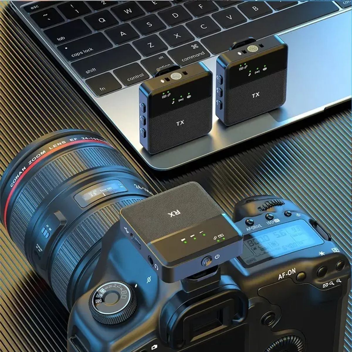 GENERICO - 2 Micrófono Lavalier Solapa Inalámbrico Usb-c iPhone 3.5 Sx9