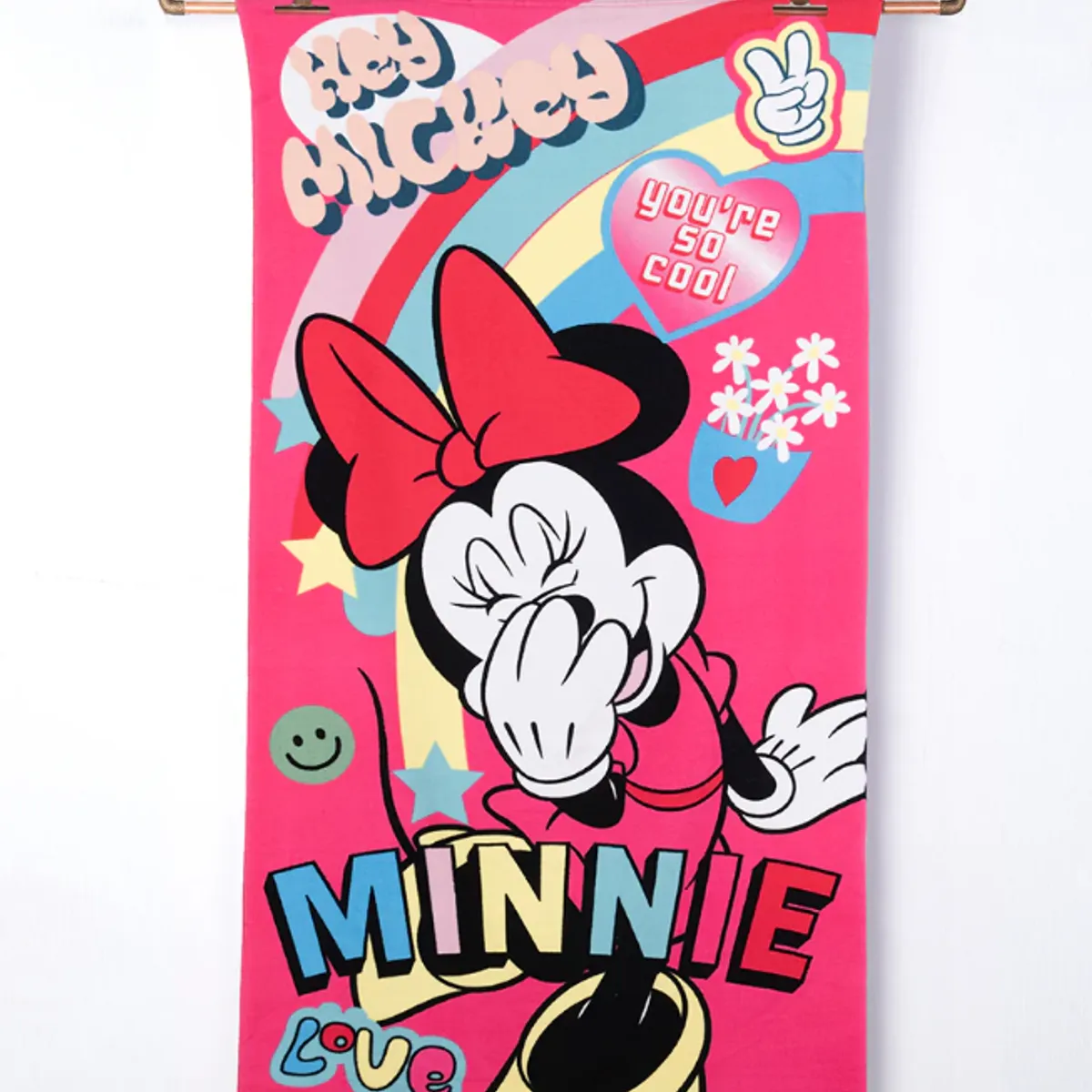 MASHINI - Toalla De Baño O Playa   Infantil 70x140 Con Bolso Mashini MINNI LOVE