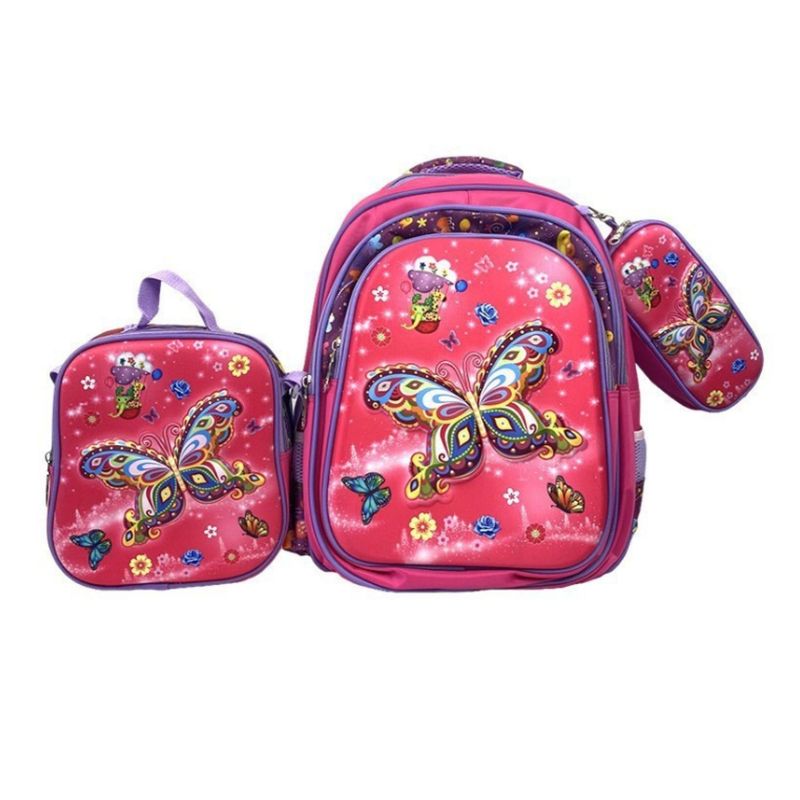 GENERICO - Set Escolar Mochila Lonchera Y Estuche