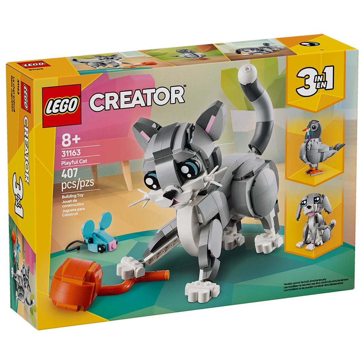 LEGO - LEGO® Creator 3en1 Gato Juguetón (31163)