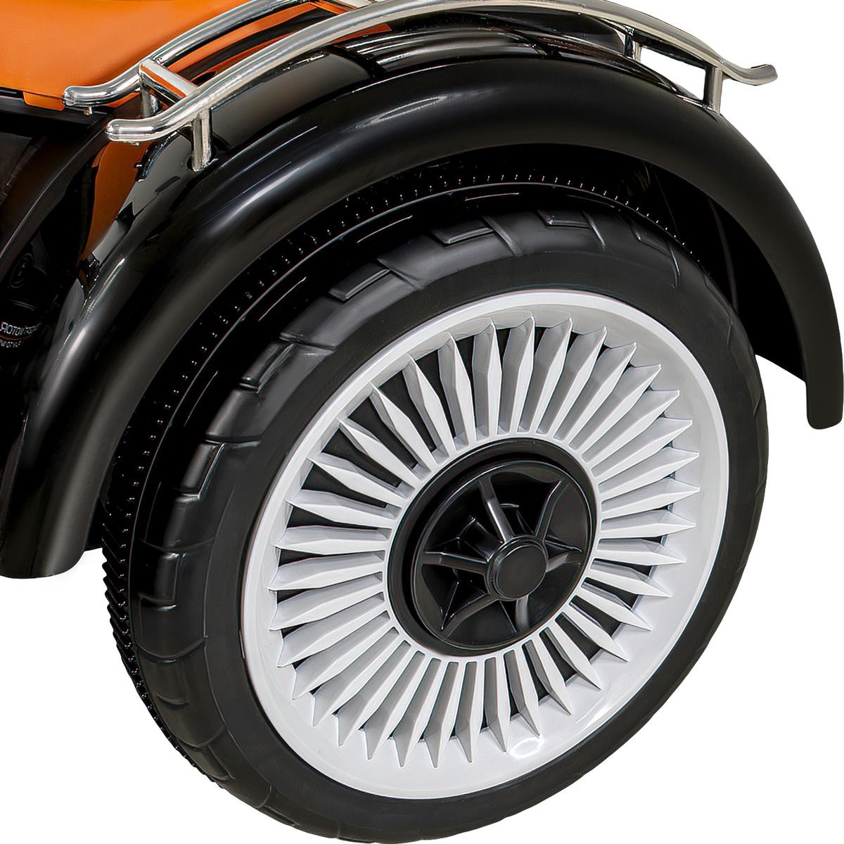 LITTLE MONKEY - Moto Eléctrica Montable para Niños Trimoto Estilo Chopper con Luces y Música