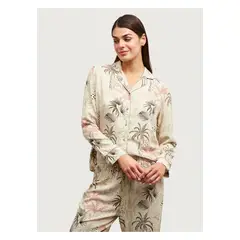 LOUNGE - Pijama Dreamy Largo Tropical Beige