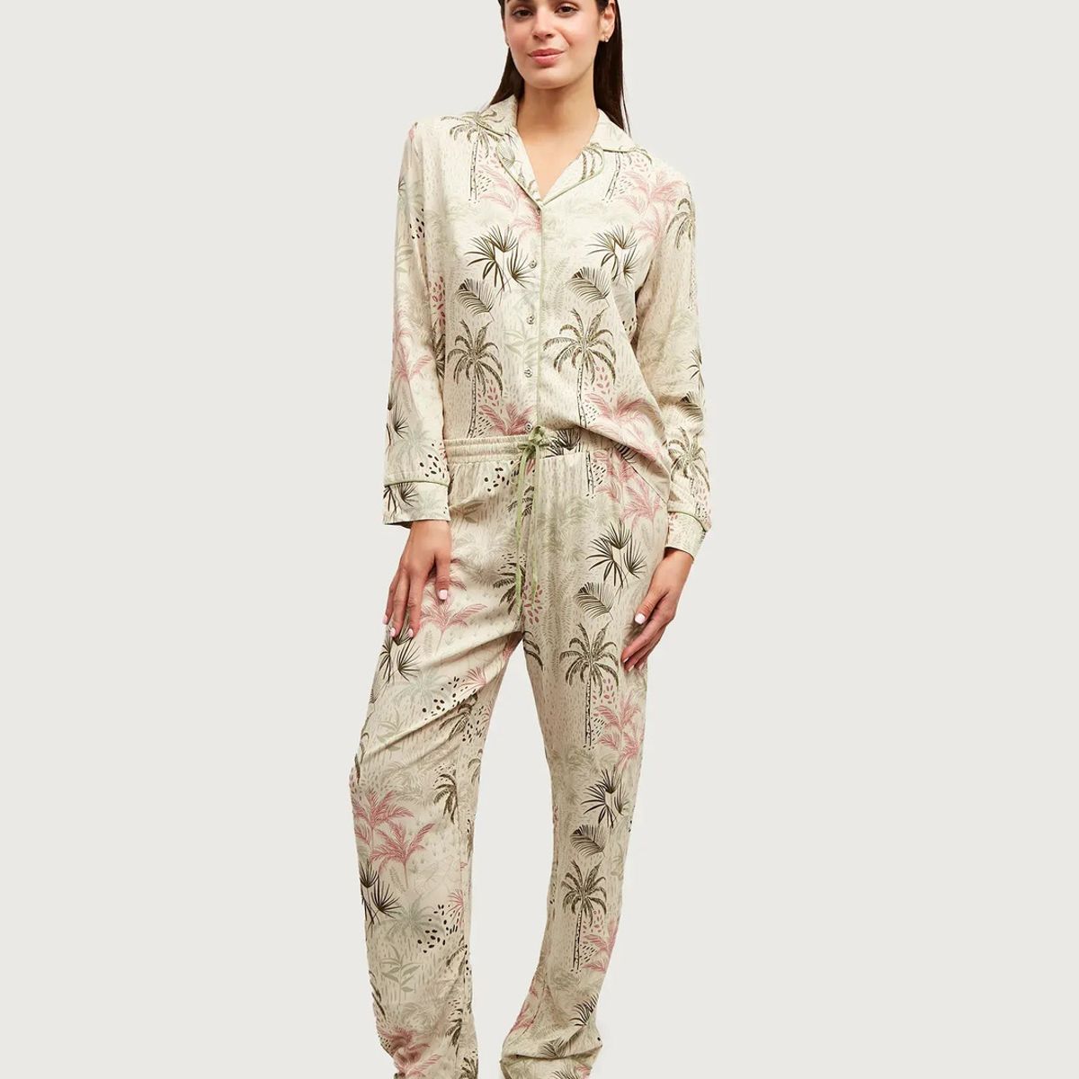 LOUNGE - Pijama Dreamy Largo Tropical Beige LOUNGE