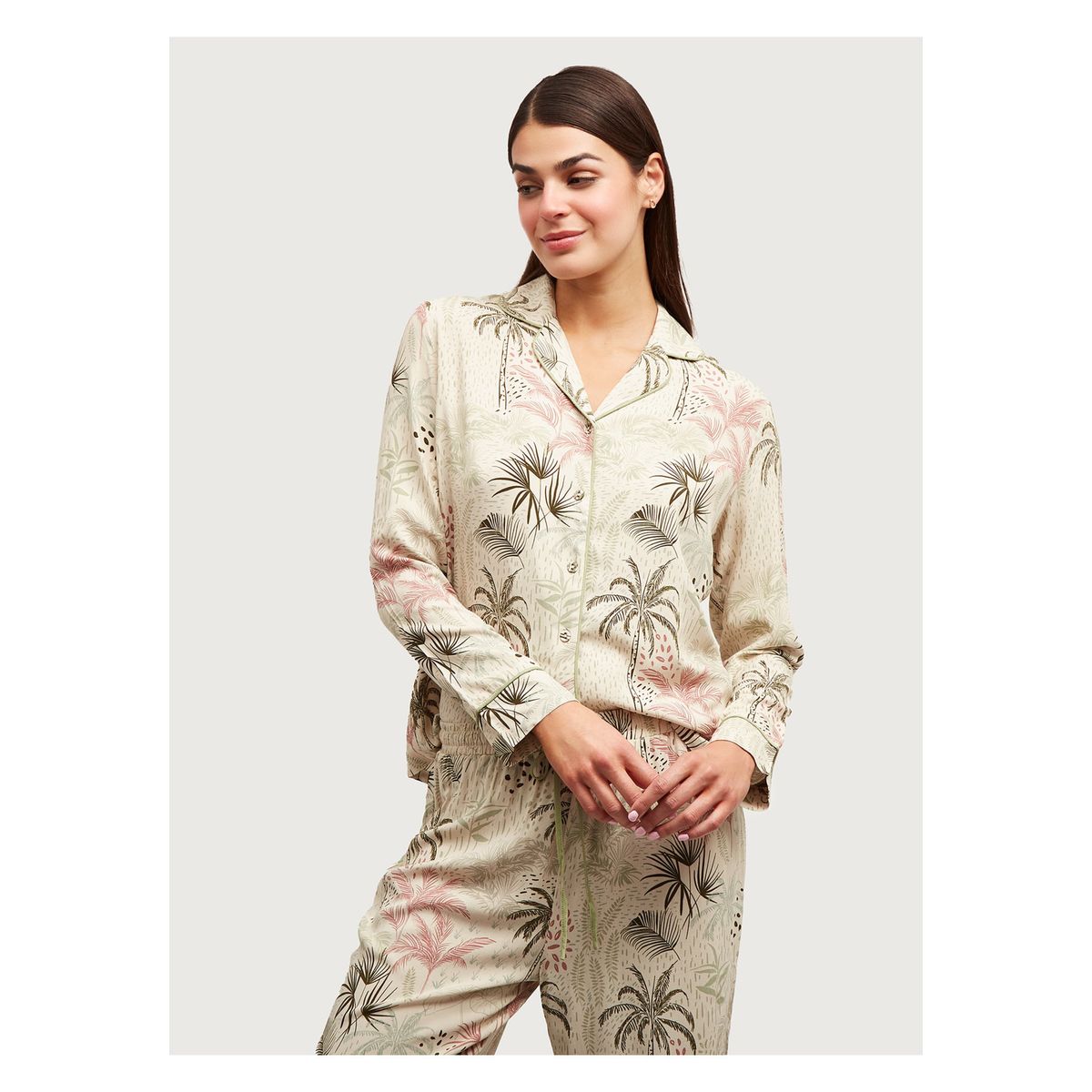 LOUNGE - Pijama Dreamy Largo Tropical Beige LOUNGE