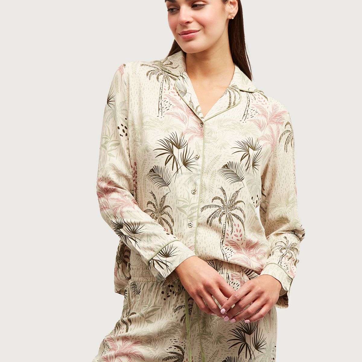 LOUNGE - Pijama Dreamy Largo Tropical Beige LOUNGE