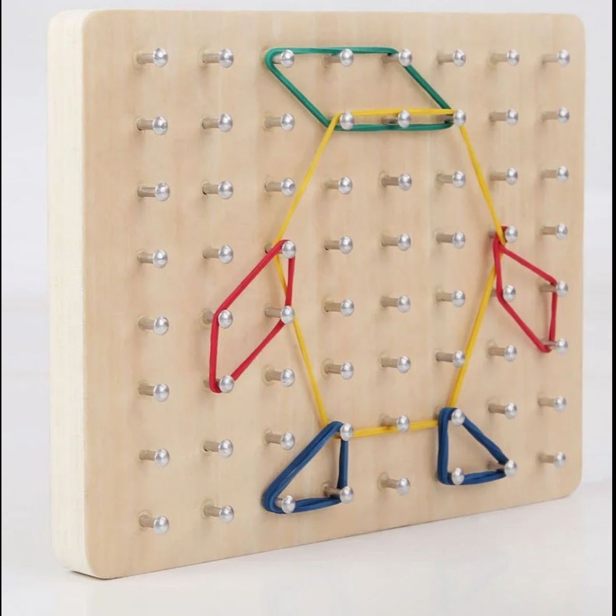 GENERICO - Juguetes De Madera Con Geoplanos Con Tarjetas De Patrones