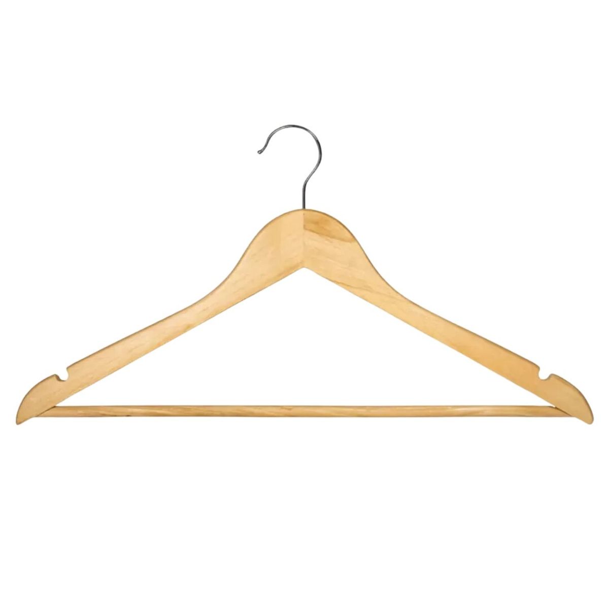 GENERICO - Pack 3 Piezas Ganchos Madera Ropa Armario Duradero Elegante.