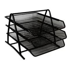 GENERICO - Organizador Escritorio Metálico Tres Niveles Documentos.