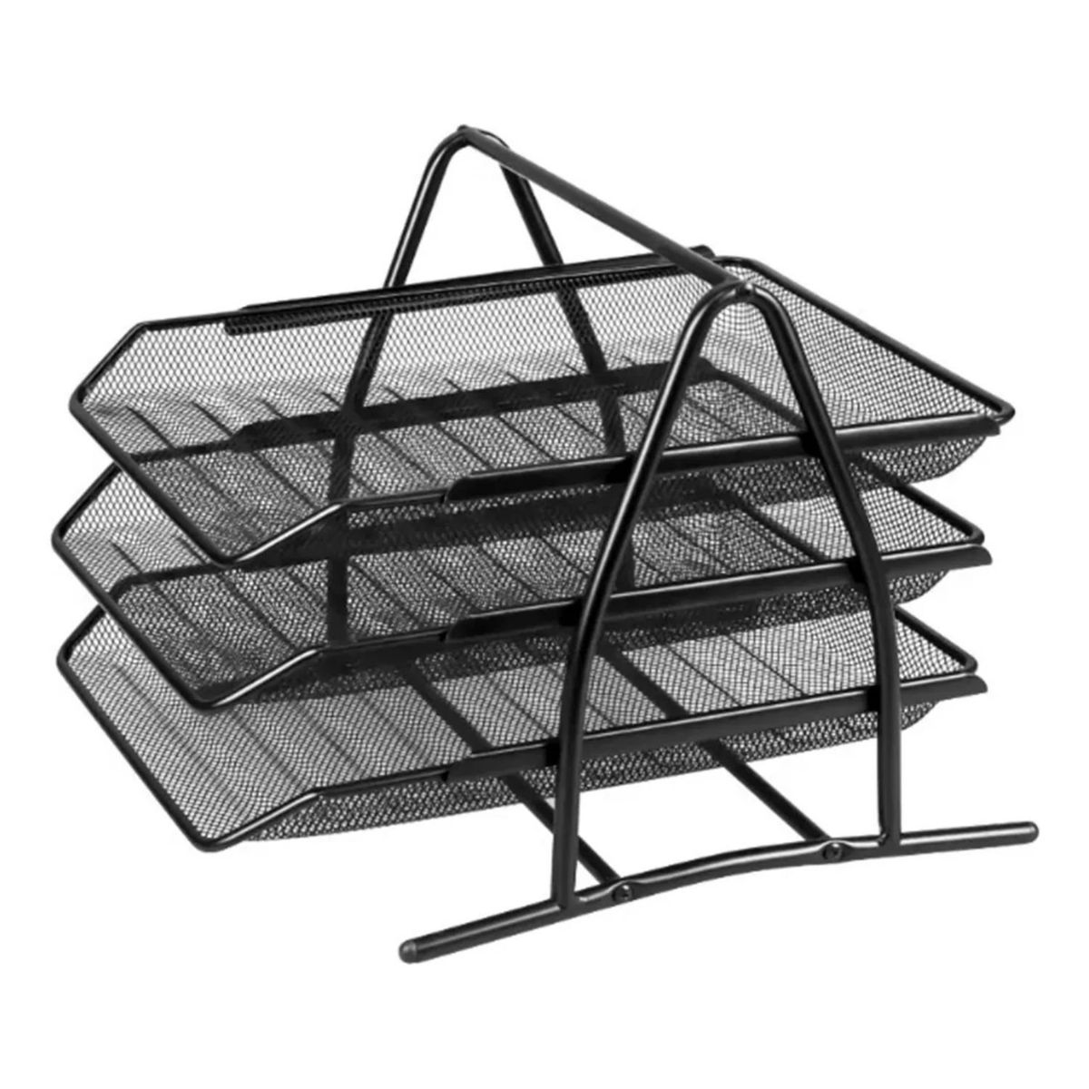 GENERICO - Organizador Escritorio Metálico Tres Niveles Documentos.