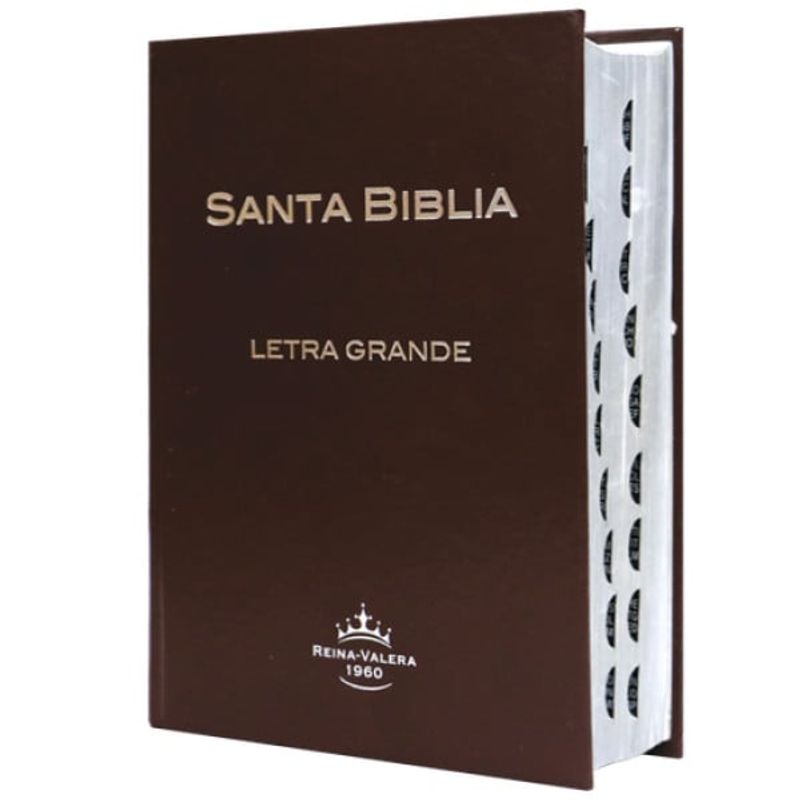 SOCIEDADES BIBLICAS UNIDAS - Biblia Reina Valera 1960 Mediana Letra Grande Tapa Dura Café
