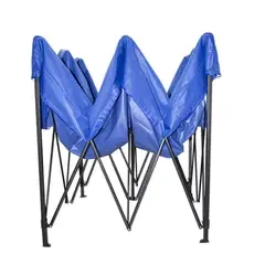 GENERICO - Toldo Plegable 3x3m Resistente Azul Estructura Metálica.