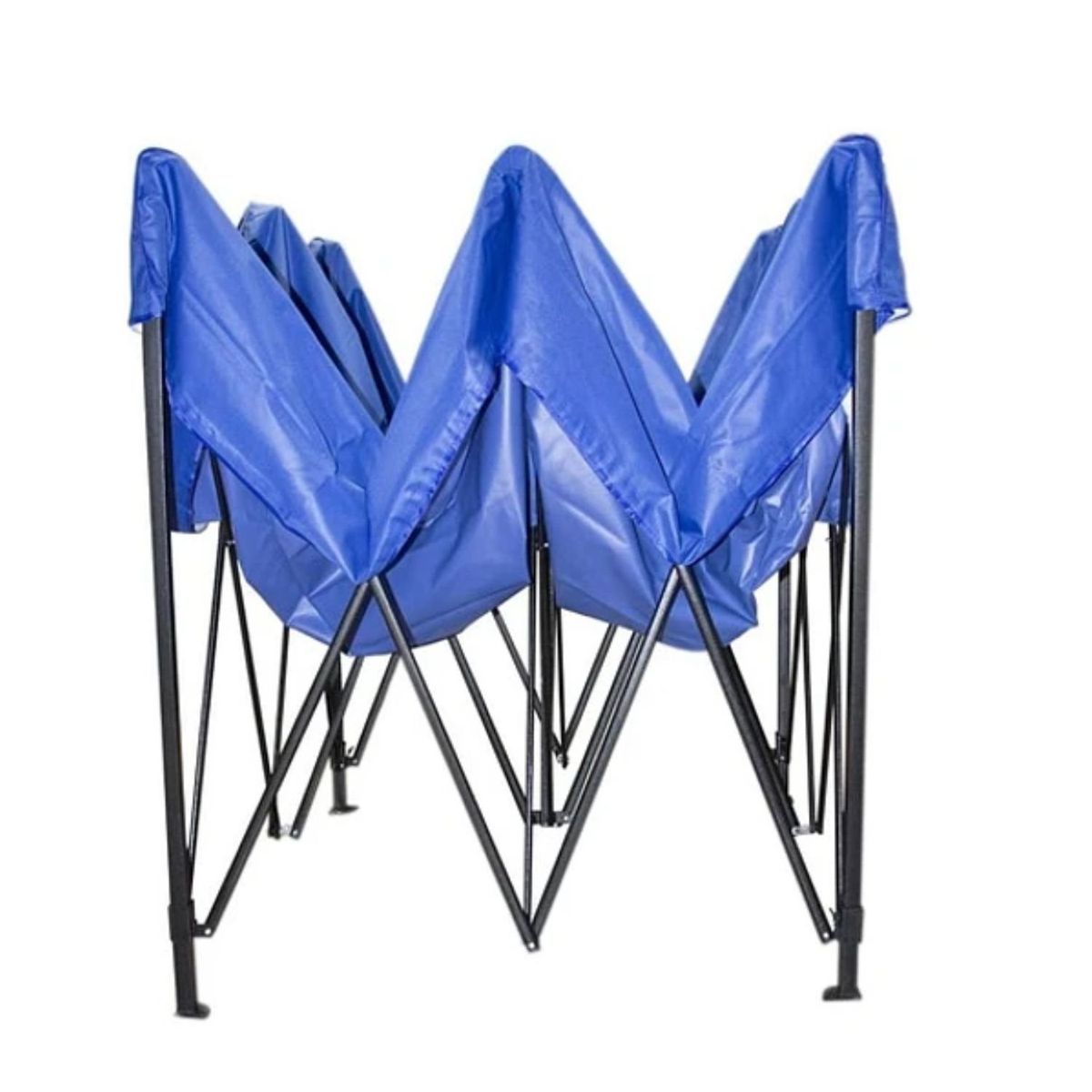 GENERICO - Toldo Plegable 3x3m Resistente Azul Estructura Metálica