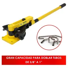 GUTSTARK - Dobladora Curvadora De Tubos Manual 3/8 A 1 Pulgada