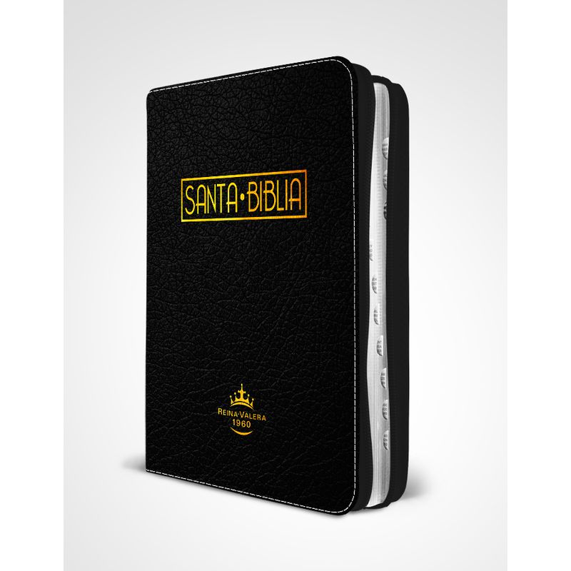 SOCIEDADES BIBLICAS UNIDAS - Biblia Reina Valera 1960 Letra Grande Cierre Concordancia color negro