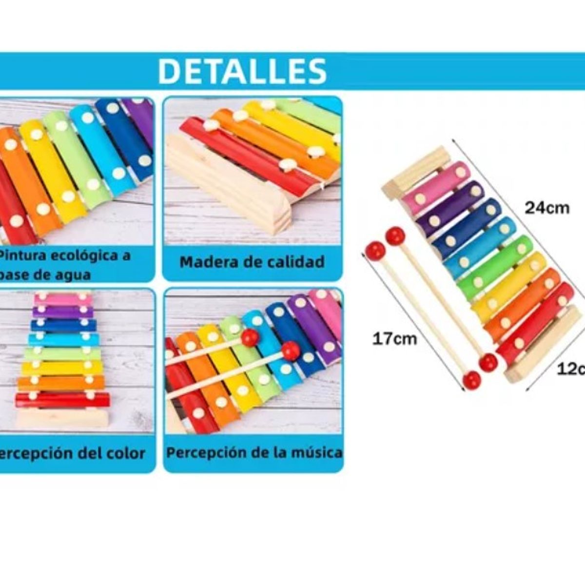 OFERTABKN - Pack 10 Juguetes Didácticos De Madera Para Niños Montessori