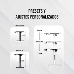 FANTECH - Escritorio WorkStation WS311 Pro Elevación Desk Negro