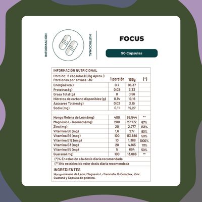 Imagen 2 del producto Focus Claridad Mental Y Cognitiva - 60 Cap Karun Life