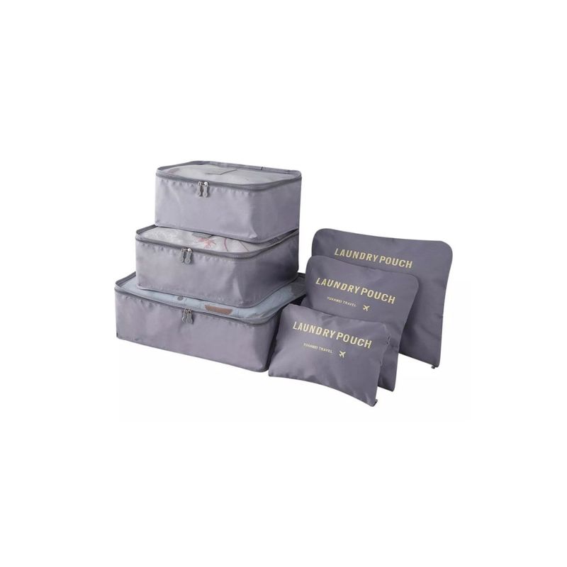 GENERICO - Set 6 Organizadores Equipaje De Viaje Bolsa Ropa Interior