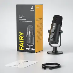 MAONO - Micrófono AU-903 Pro CardioidOmnidirectional Mic