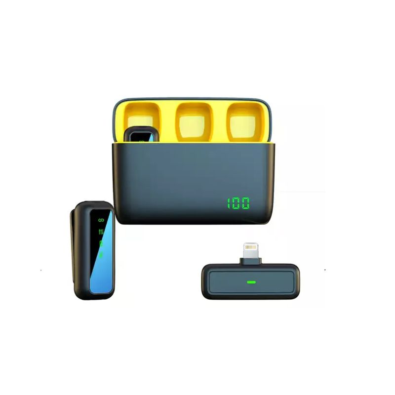 GENERICO - Kit De 2 Micrófonos Solapa Inalámbrico Para iPhone Sx6