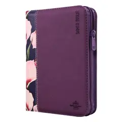 SOCIEDADES BIBLICAS UNIDAS - Biblia RVR compacta concordancia cierre diseño flores lila.