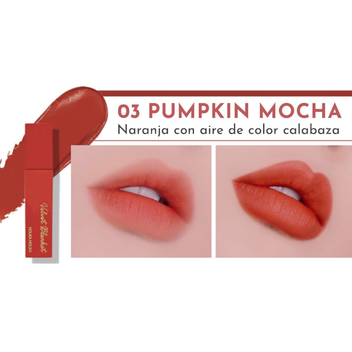 HOLIKA HOLIKA - [Holika Holika] Labial Velvet Blanket Tint 03 Pumpkin Mocha