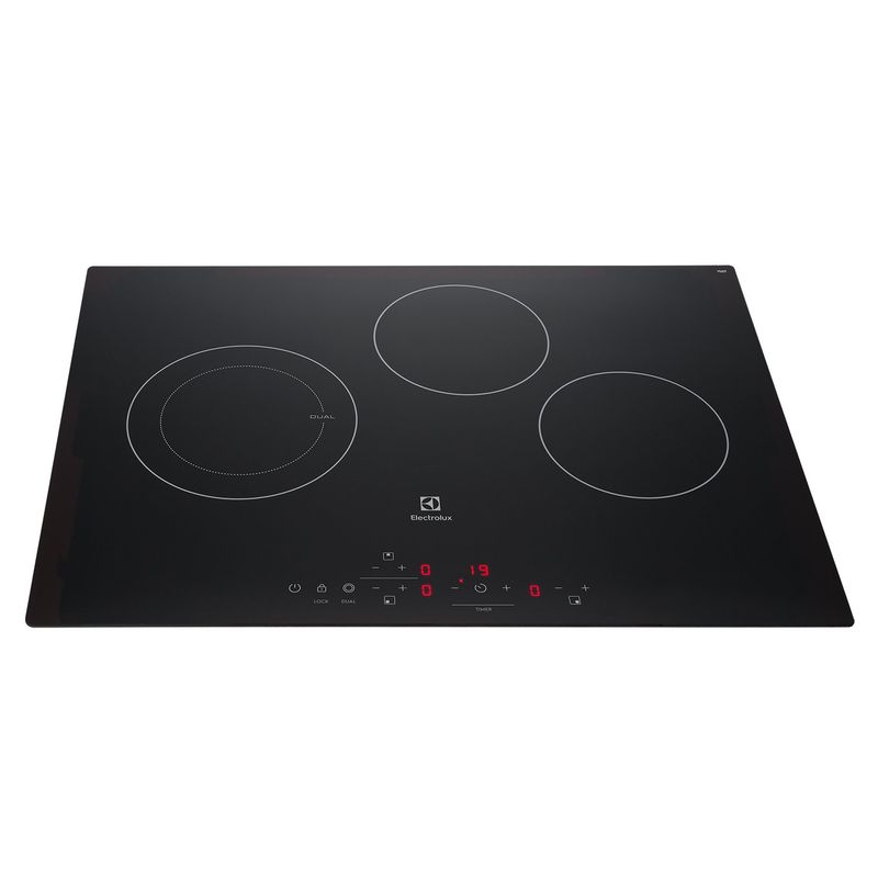 ELECTROLUX - Encimera Eléctrica 3 Platos Electrolux Efficient Cubierta Vitrocerámica y Panel Touch VE6DT