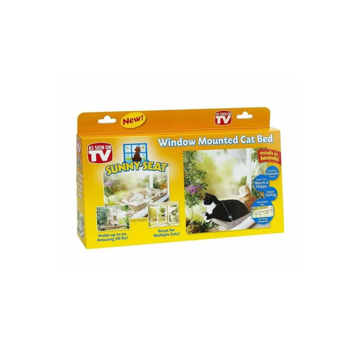 GENERICO - Cama Ventana Gato Soporte SumLión Descanso Para Mascotas