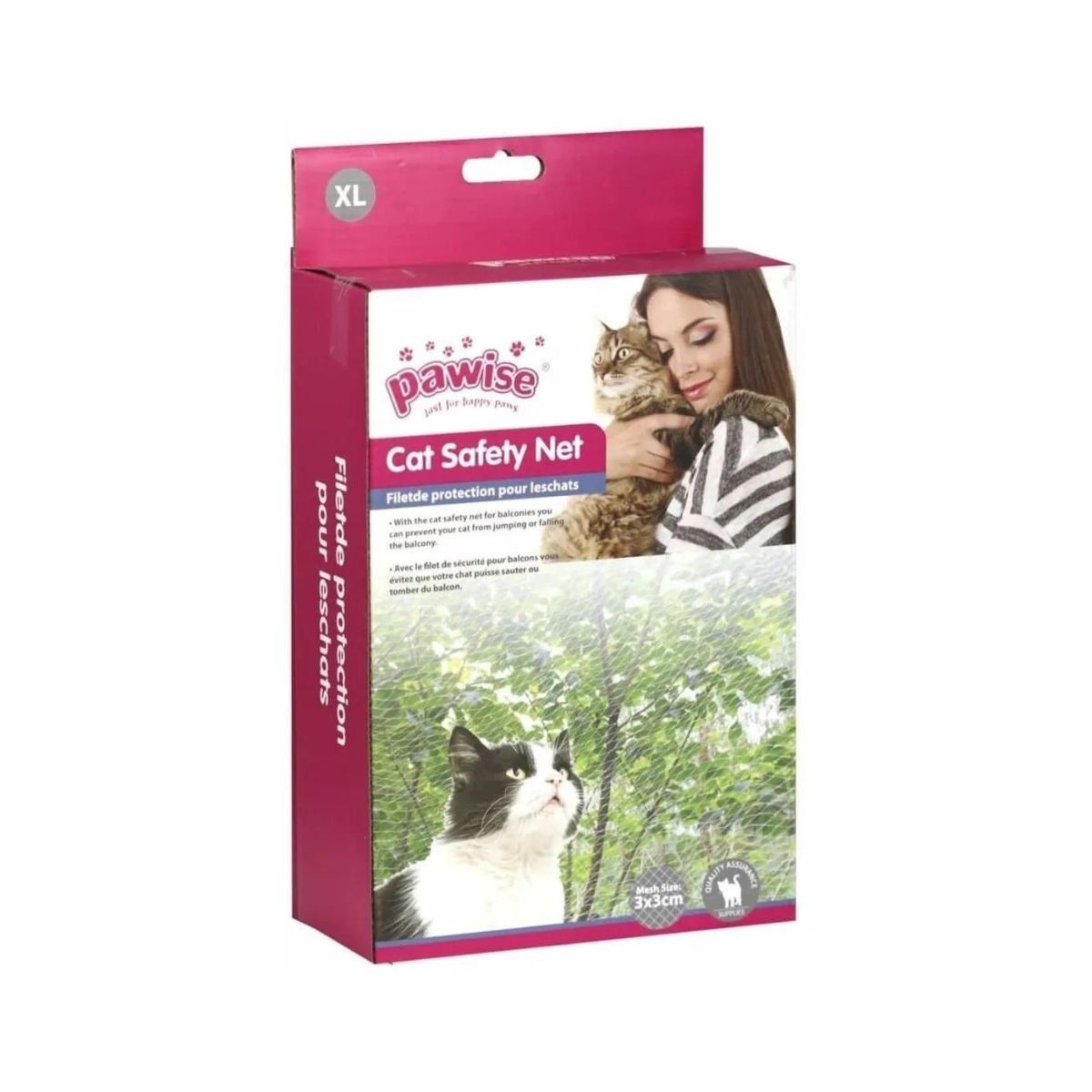 PAWISE - Pawise Malla De Seguridad Para Gatos 8x3mts Xl