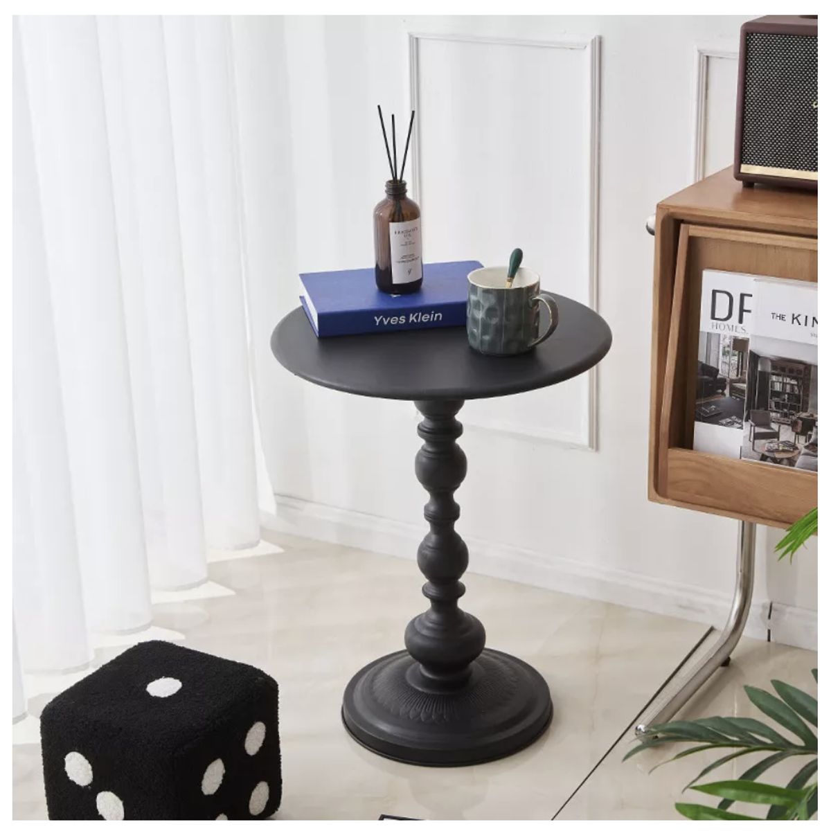 HOMER DESIGN - Mesa De Centro Lateral Living Vanguardia Metalico 40cm