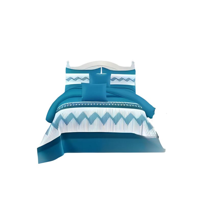 GENERICO - Cubrecama De Verano Quilt 2 Plazas + 2 Cortinas y 2 Sábanas Verano