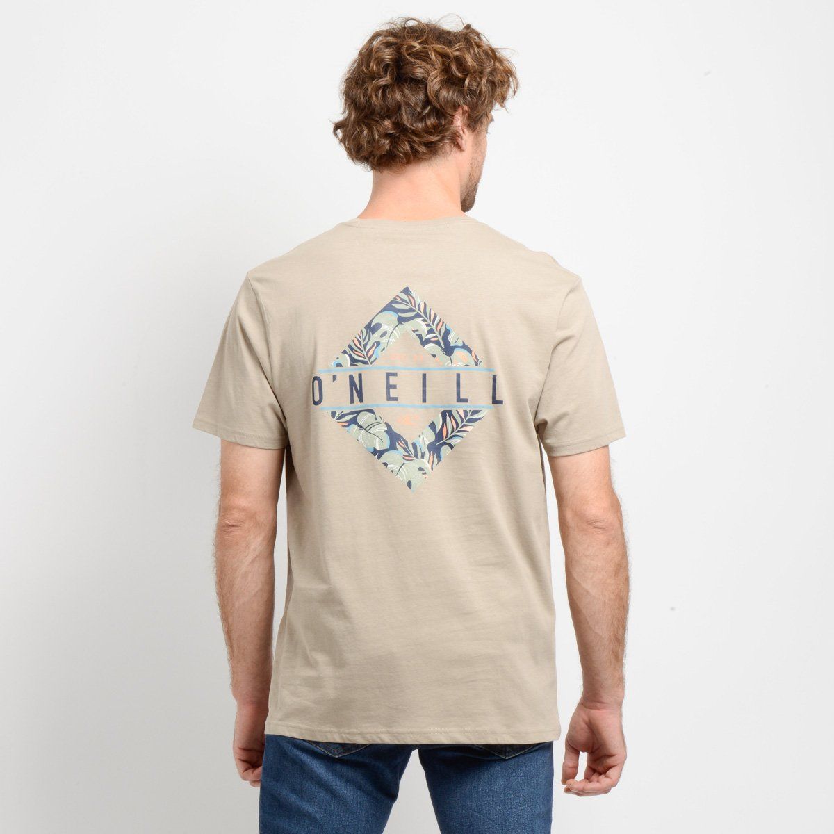 O'NEILL - POLERA MANGA CORTA BRACKETS  BEIGE OSCURO