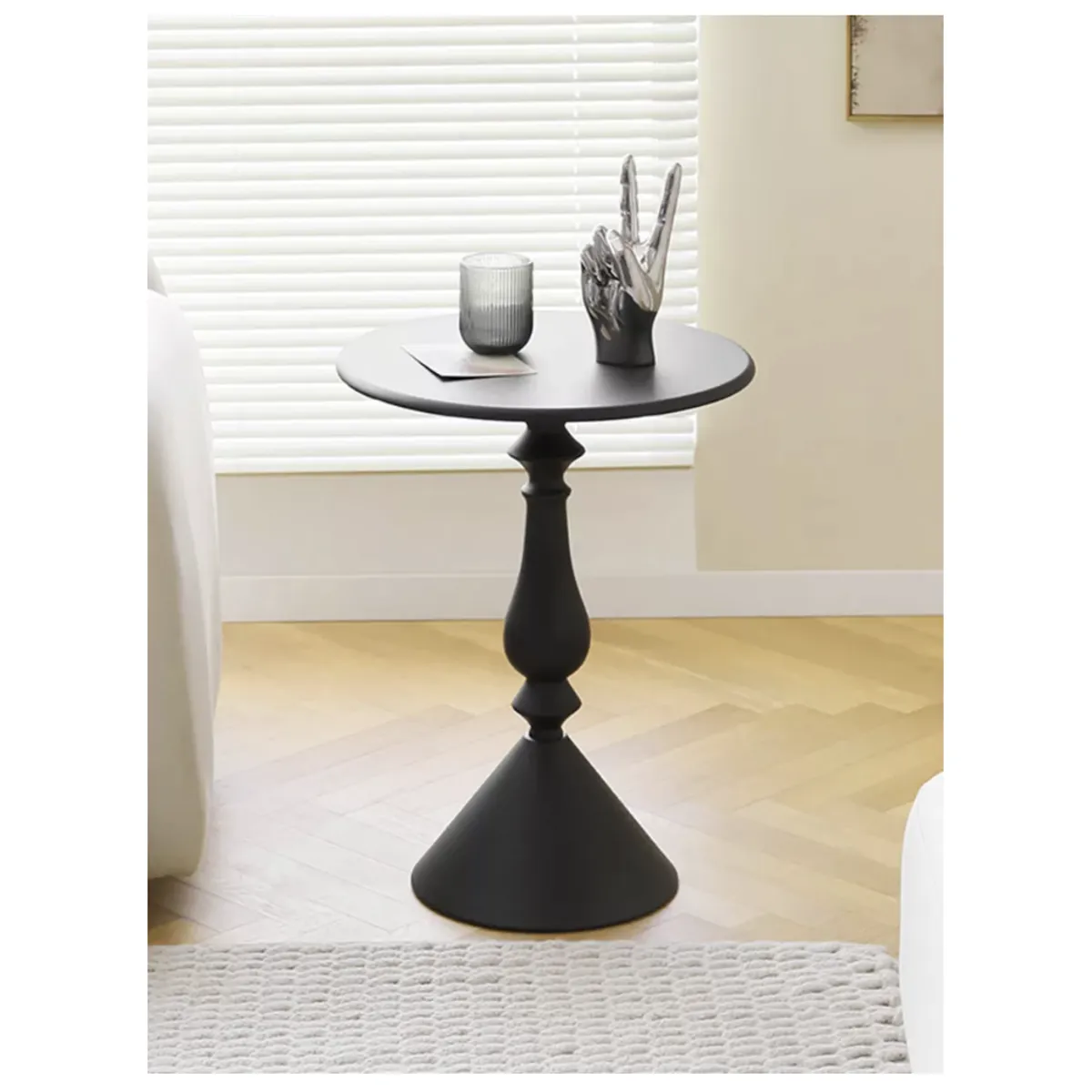 HOMER DESIGN - Mesa De Centro Lateral Living Vanguardia Metalico 40cm