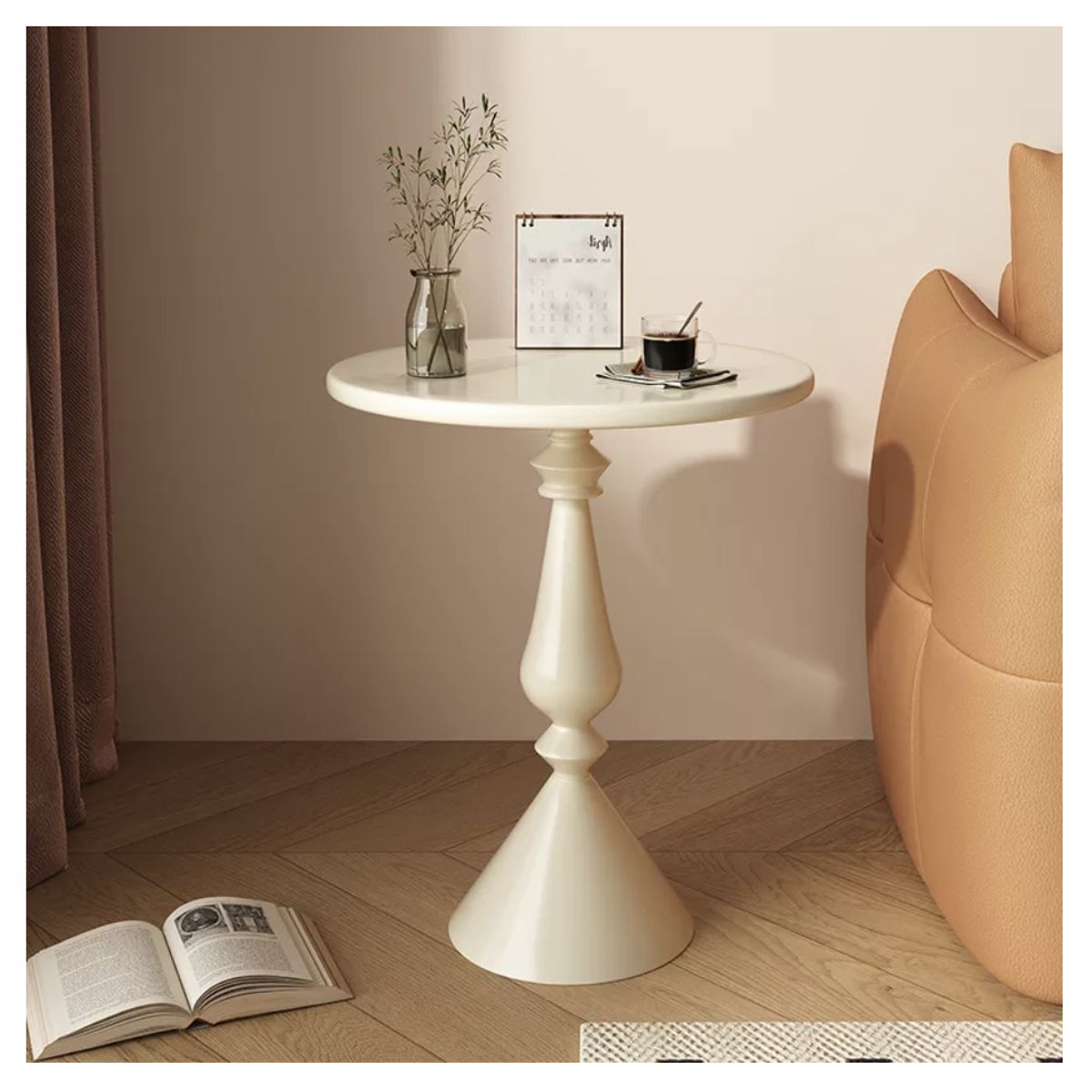 HOMER DESIGN - Mesa De Centro Lateral Living Vanguardia Metalico 40cm