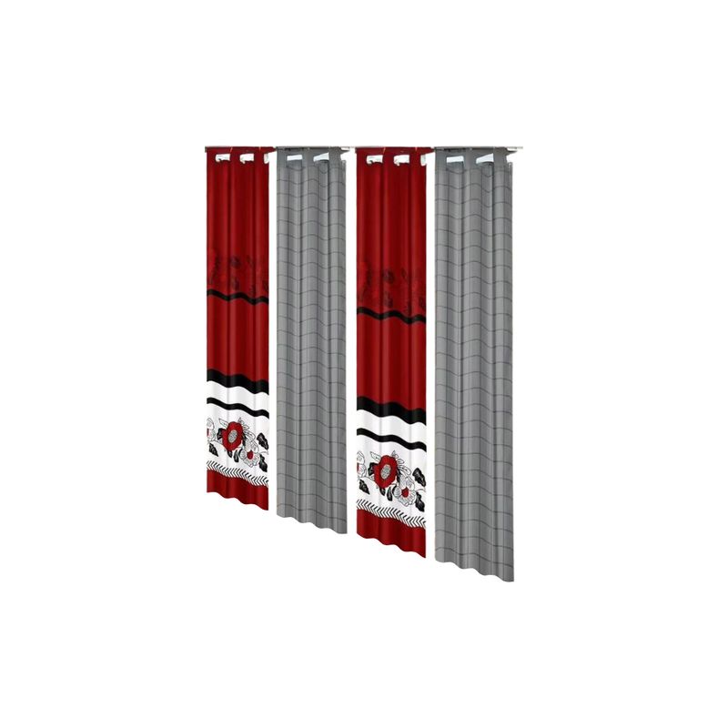 GENERICO - Cubrecama De Verano Quilt 2 Plazas + 2 Cortinas y 2 Sábanas Verano