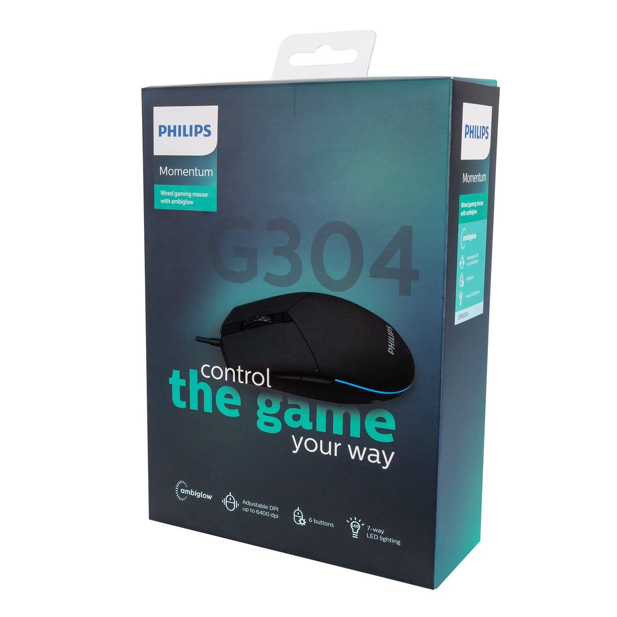 PHILIPS - SPK9304 MOUSE GAMER ALÁMBRICO PHILIPS 6 BOTONES