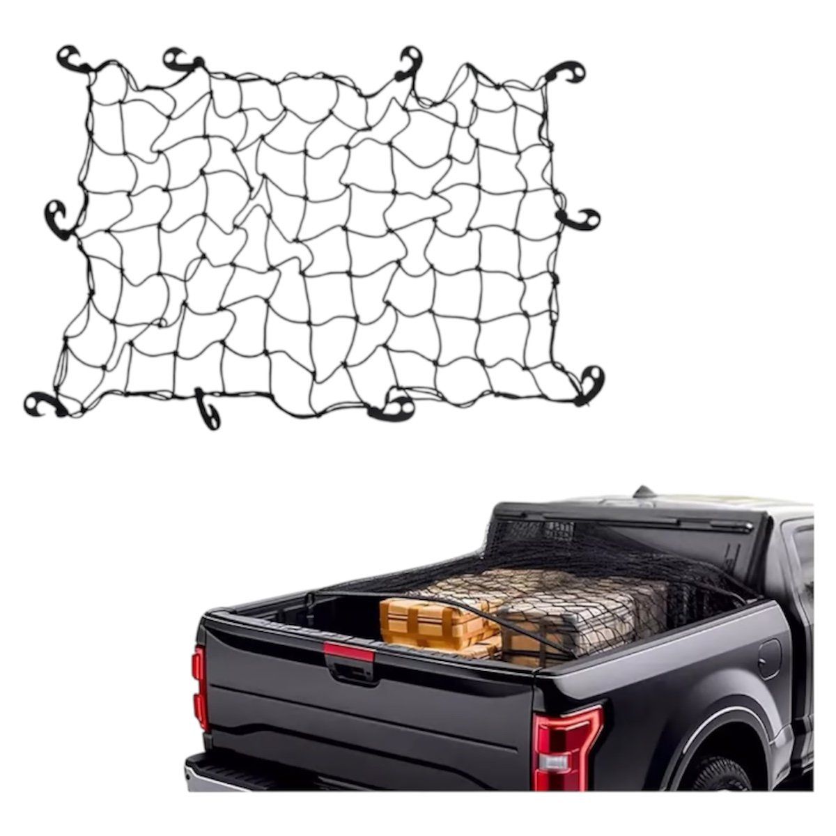 GENERICO - Malla Red Elastica Pulpo Portaequipaje 150x90 Cm