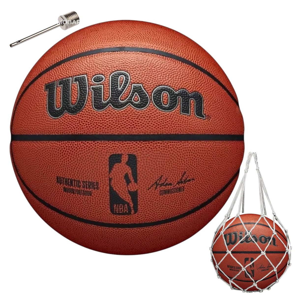 WILSON - Balon Basketball Basquetbol Wilson Nba Authentic N7 Cuero Pu
