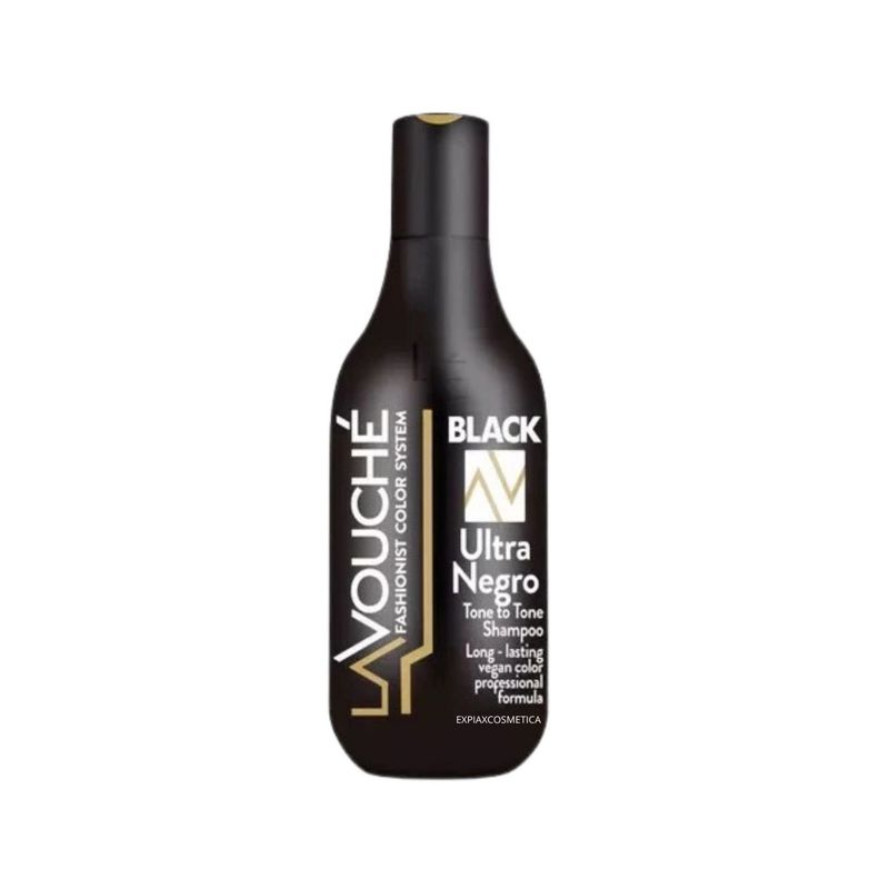 GENERICO - Shampoo Ultra Negro 300ml Lavouche Revive el Color Brillo