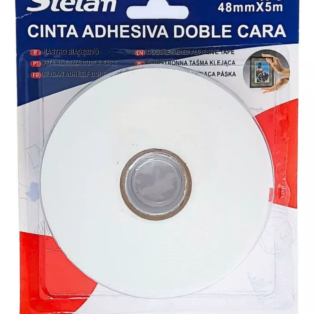 Cinta Doble Contacto 48 mm X 5 m Cinta Doble Faz Espuma, marca GENERICO - Foto Principal
