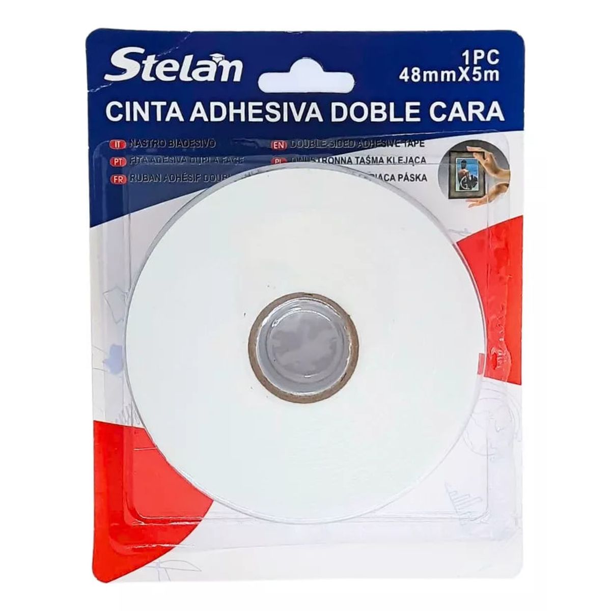 Cinta Doble Contacto 48 mm X 5 m Cinta Doble Faz Espuma, marca GENERICO - Foto Principal