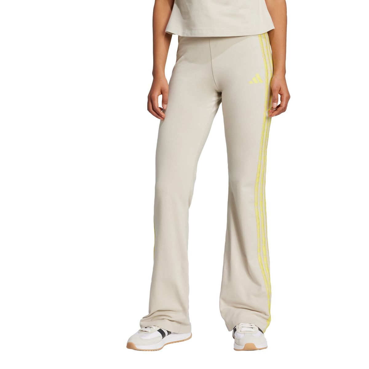 ADIDAS - Calzas Essentials 3 Tiras Algodón Estampadas Pretina Alta