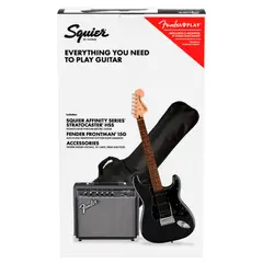 SQUIER - Pack de guitarra eléctrica Affinity Stratocaster HSS