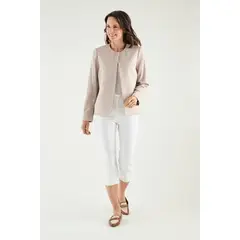 MA GRIFFE - Chaqueta Corta Gris Magriffe