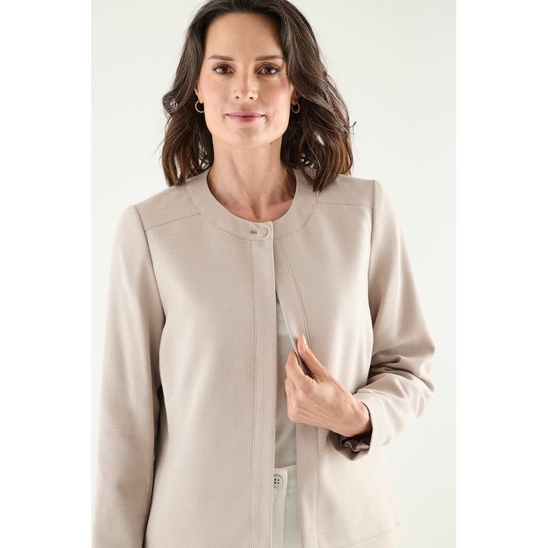 MA GRIFFE - Chaqueta Gris Mujer Magriffe
