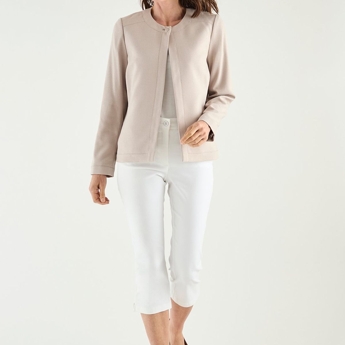 MA GRIFFE - Chaqueta Gris Mujer Magriffe