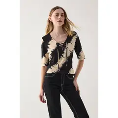 ASH - Polera Manga Corta Beige Mujer