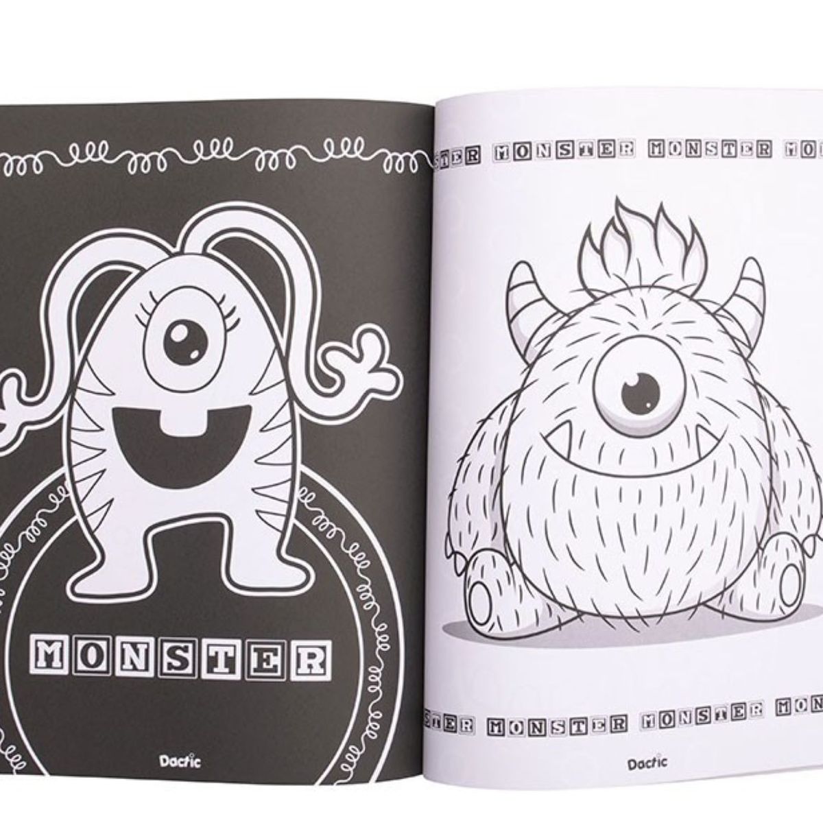 DACTIC - Libro Monstruos para Colorear